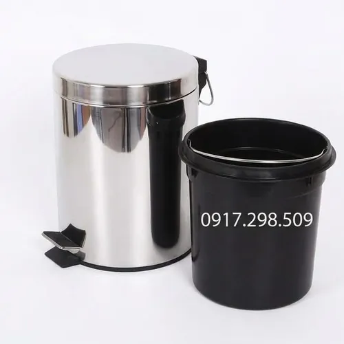 THÙNG RÁC INOX ĐẠP CHÂN 20 LÍT – GIẢI PHÁP THU GOM RÁC CỠ LỚN CHO NHÀ BẾP, NHÀ HÀNG