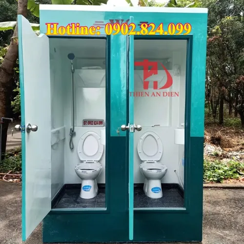 NHÀ VỆ SINH DI ĐỘNG 2 BUỒNG