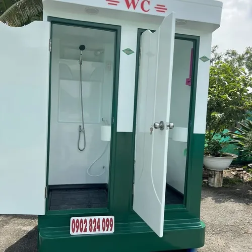 Nhà vệ sinh di động buồng đôi kết hợp nhà tắm