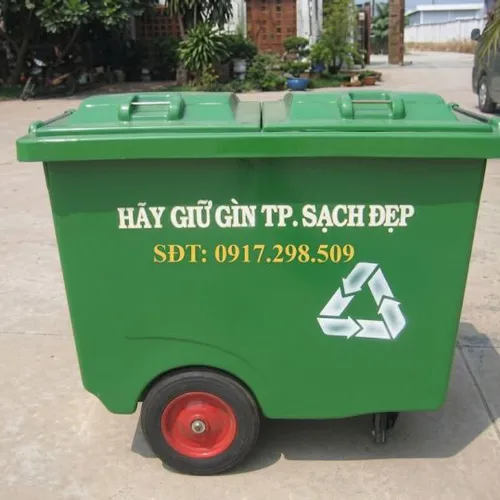 TỔNG KHO XE THU GOM RÁC 660 LÍT (HDPE & COMPOSITE) CHÍNH HÃNG
