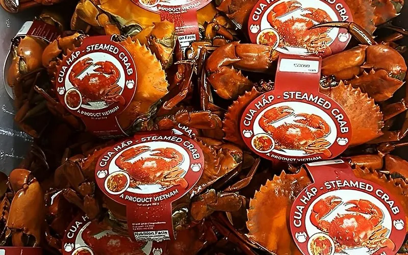 Hơn nửa triệu đồng một con cua gạch hấp Cà Mau bán ở Mỹ