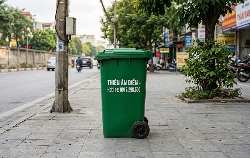 Thùng rác 240 lít Composite