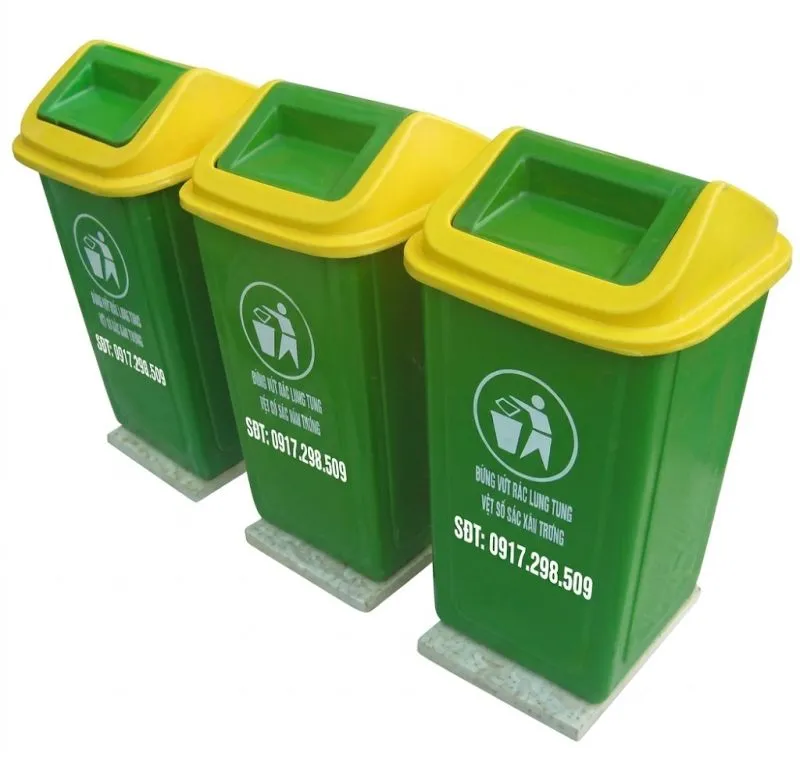 Thùng rác nhựa Pp bập bênh
