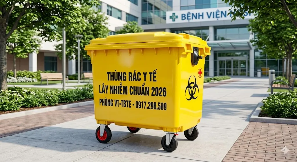 Thùng rác 660 lít giá rẻ
