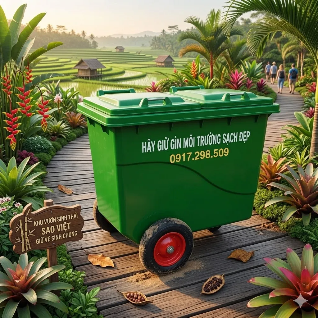 Thùng rác công nghiệp 660 lít