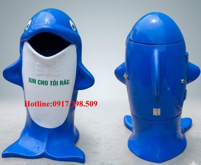 Thùng rác hình Cá Heo