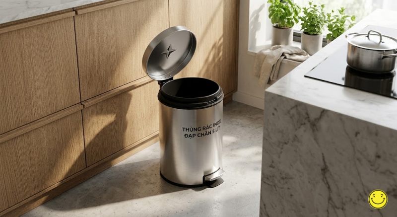 thùng rác inox 20 lít