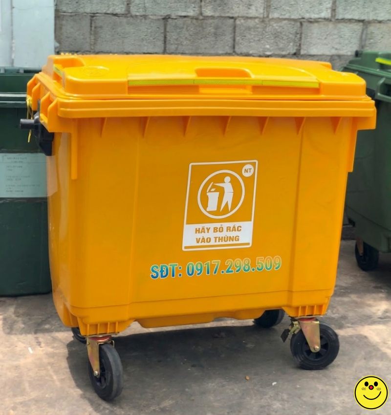 Thùng rác nhựa 660 lít HDPE