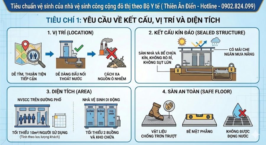 tiêu chuẩn nhà vệ sinh công cộng bộ y tế