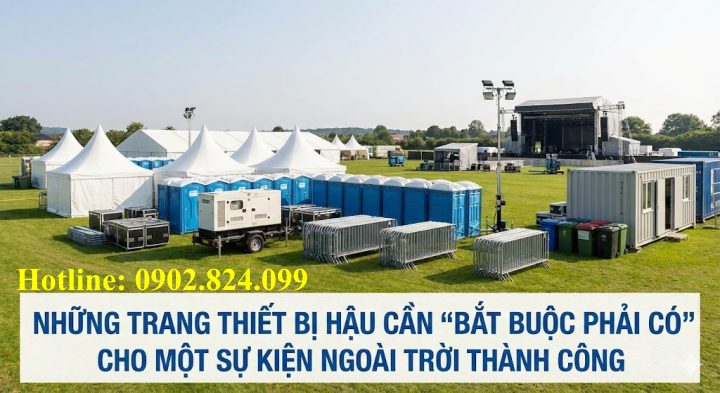 trang thiết bị sự kiện ngoài trời