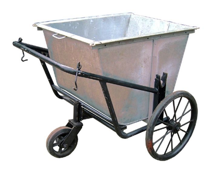 Xe thu gom rác 660 Lit bằng Tôn