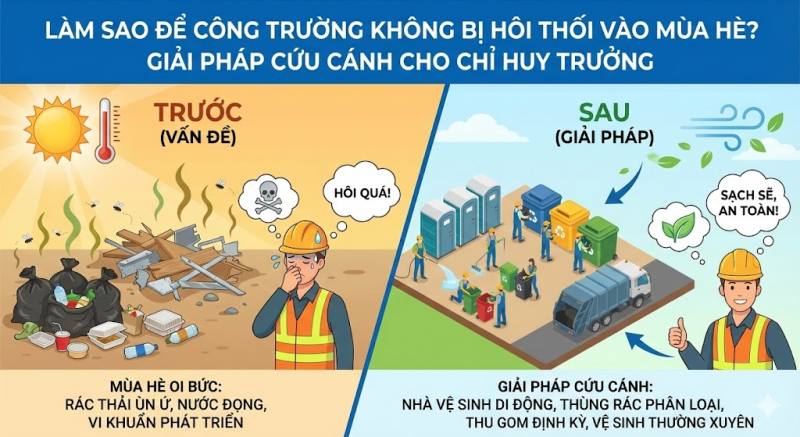 Xử lý mùi hôi công trường