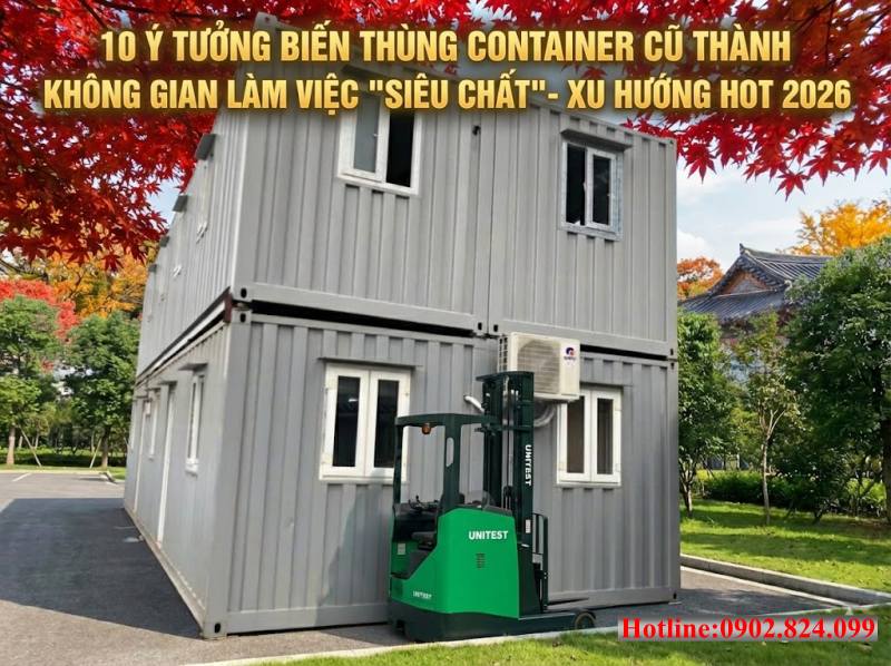 Ý tưởng biến Container cũ thành văn phòng làm việc phong cách