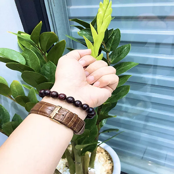 VÒNG TAY GỖ SƯA TÍM HẢI NAM 10MM X 19 HẠT HN10