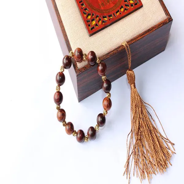 Vong tay sưa đỏ 10mm x 13 mix vàng 8k NU06