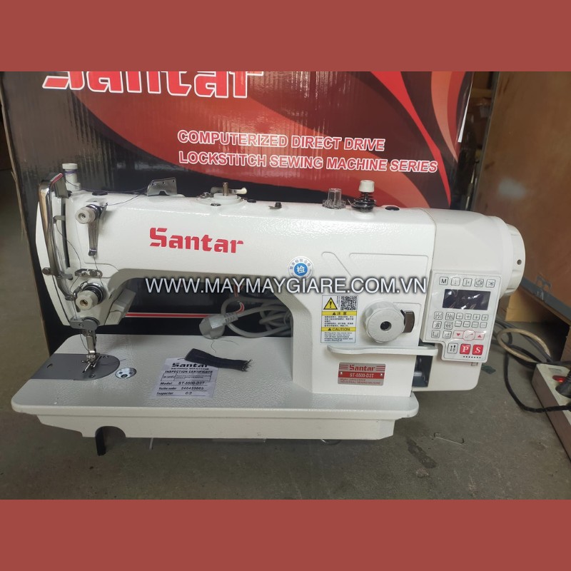 Máy May 1 Kim Điện Tử Ổ To Santar st-5500-d3t Máy May 1 Kim Điện Tử Ổ To Santar st-5500-d3t