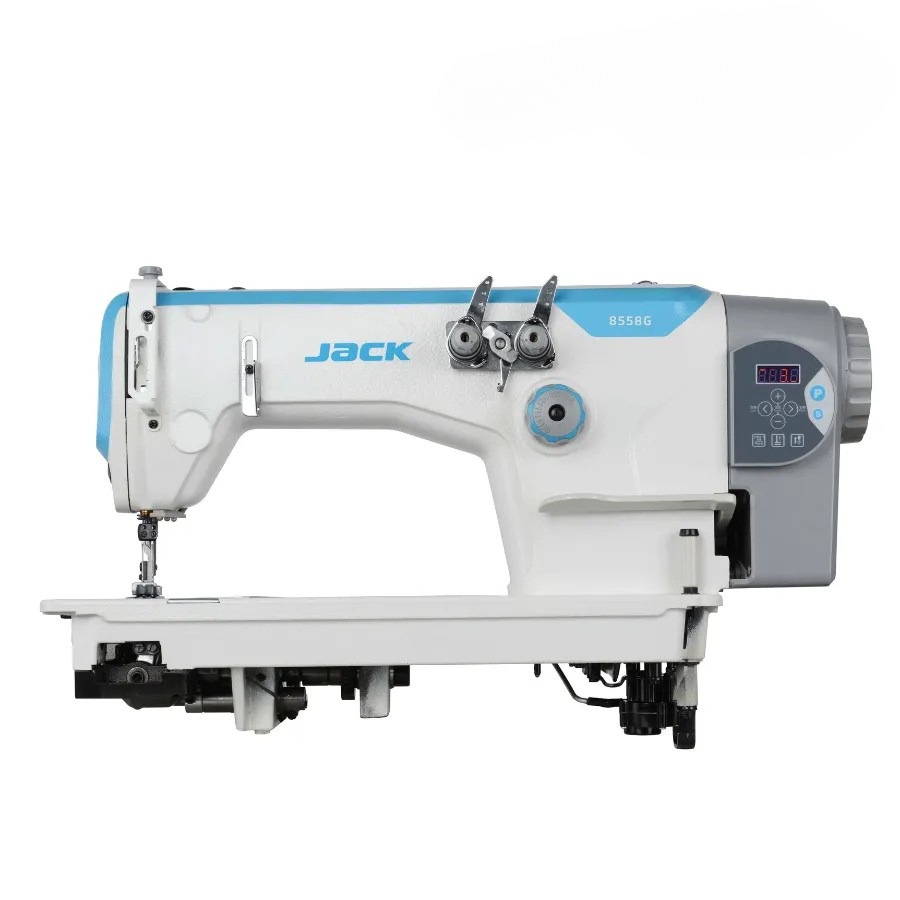 Máy May 2 Kim Móc Xích Jack JK-8558G-WZ (1/4) Liền Trục Điện Tử Máy May 2 Kim Móc Xích Jack JK-8558G-WZ (1/4) Liền Trục Điện Tử