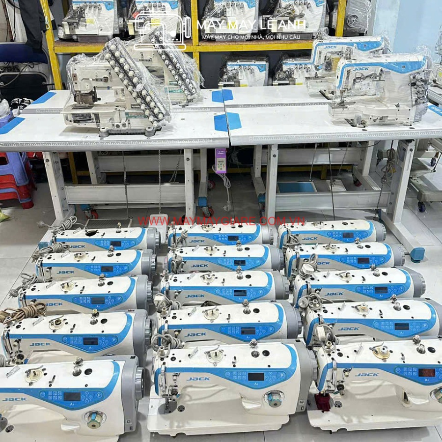 Máy 1 Kim Cắt Chỉ Nâng Chân Vịt Tự Động Jack A4 Máy 1 Kim Cắt Chỉ Nâng Chân Vịt Tự Động Jack A4