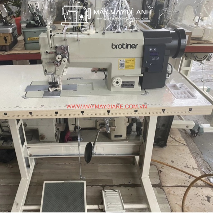 Máy May 2 Kim Ổ Lớn Cố Định Liền Trục Brotiner Máy May 2 Kim Ổ Lớn Cố Định Liền Trục Brotiner