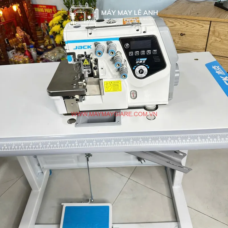 Máy Vắt Sổ Jack C7 Cắt Chỉ Tự Động Model Mới