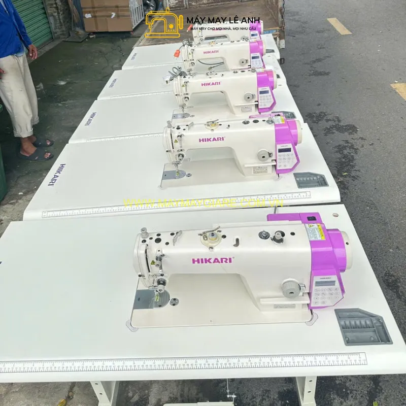 Máy 1 Kim Hikari Điện Tử Cắt Chỉ Nâng Chân Vịt Tự Động