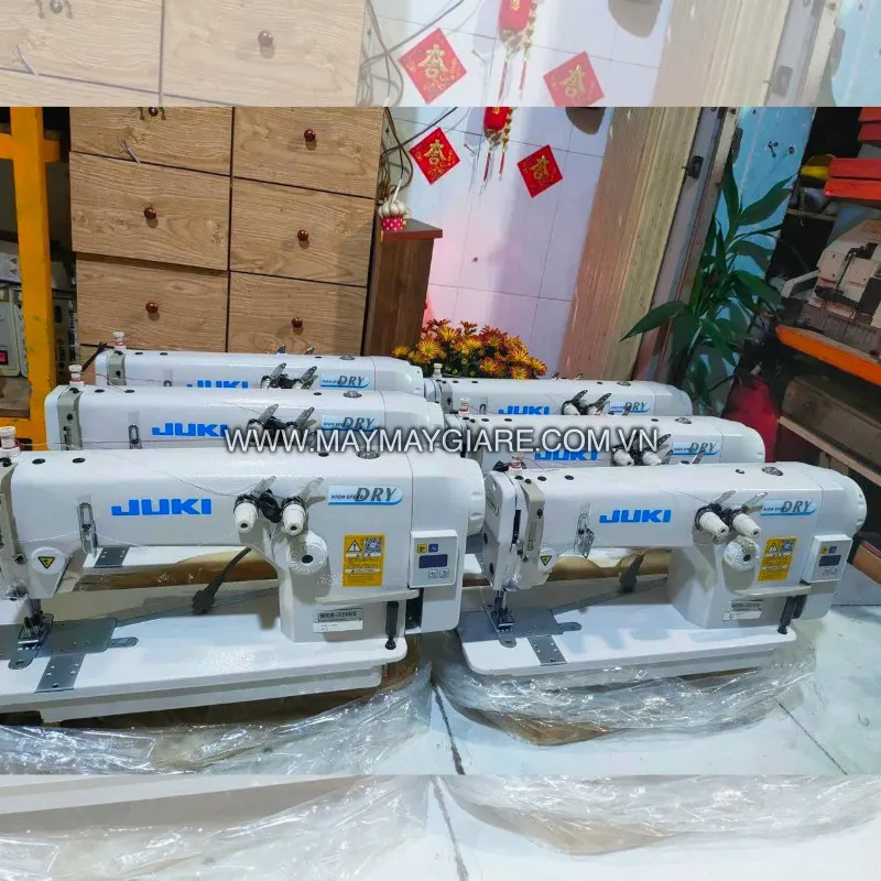 Máy 2 Kim Móc Xích Juki Chạy Viền Nón MEB3200S