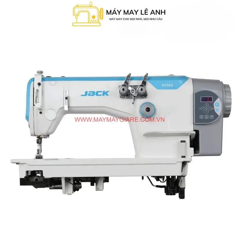 Máy May 2 Kim Móc Xích Jack JK-8558G-WZ (1/4) Liền Trục Điện Tử
