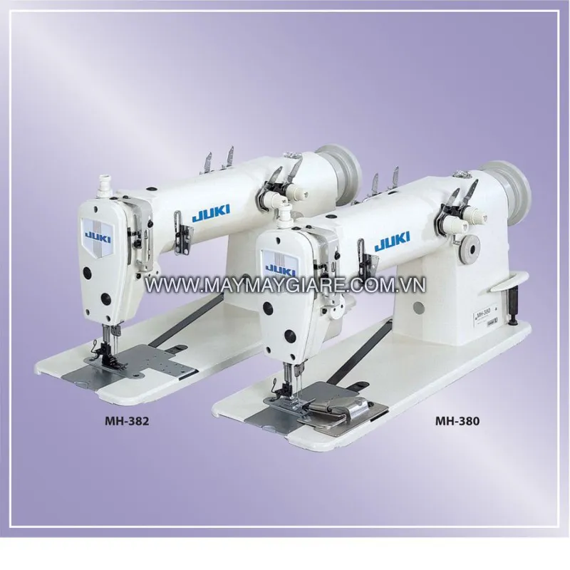 Máy May 2 Kim Móc Xích Liền Trục Juki Chạy Viền Cổ Áo MH-380