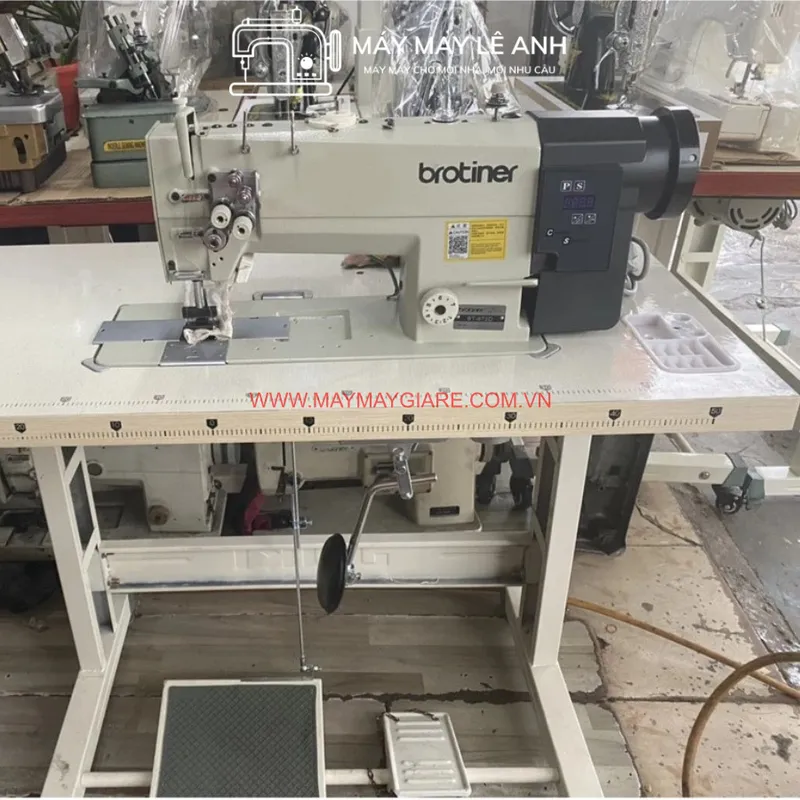 Máy May 2 Kim Ổ Lớn Cố Định Liền Trục Brotiner
