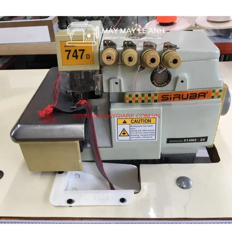 Máy Vắt Sổ Công Nghiệp Siruba 747D Chính Hãng