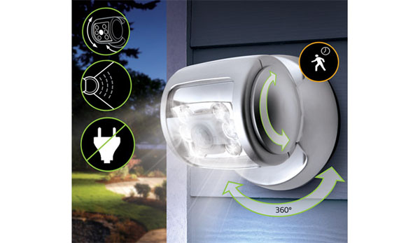 đèn cảm biến báo trộm