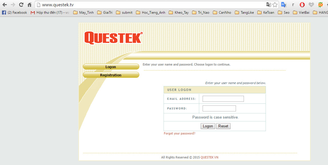 Hướng dẫn cài đặt tên miền miễn phí trên đầu ghi Questek