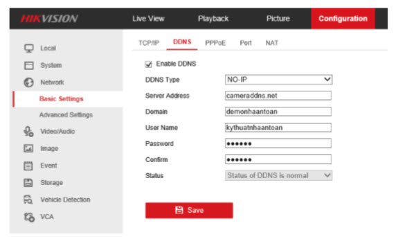 Tạo tên miền CAMERADDNS 2.0 Cho đầu ghi hình HIKVISION và camera IP Hikvision