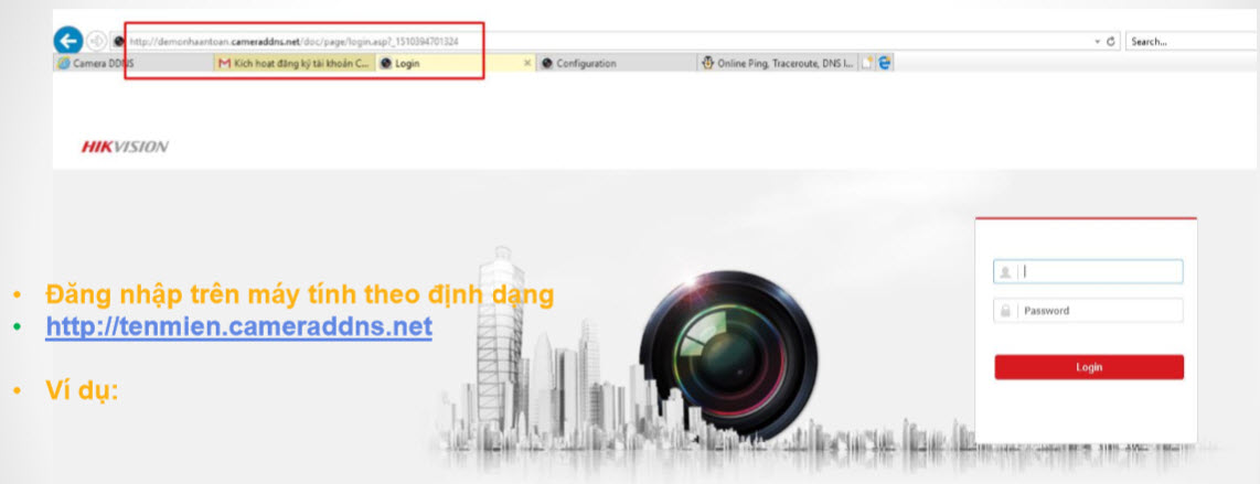 Tạo tên miền CAMERADDNS 2.0 Cho đầu ghi hình HIKVISION và camera IP Hikvision