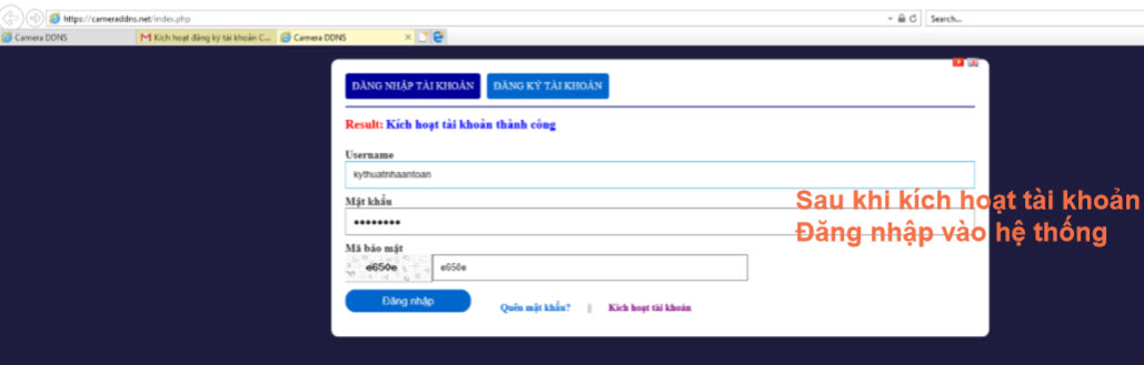 Tạo tên miền CAMERADDNS 2.0 Cho đầu ghi hình HIKVISION và camera IP Hikvision