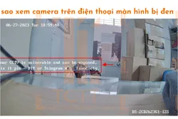 Tại sao xem camera trên điện thoại màn hình bị đen