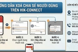 Hướng dẫn xoá chia sẻ người dùng trên Hik-connect
