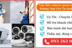 Lắp đặt camera quan sát tại đường Ngô Gia Tự Quận 10