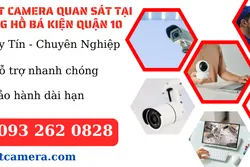 Lắp đặt camera quan sát tại đường Hồ Bá Kiện Quận 10