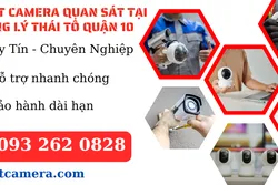 Lắp đặt camera quan sát tại đường Lý Thái Tổ Quận 10