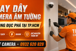 Thay dây camera âm tường tại TP.HCM – Hạn chế đục phá