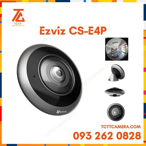 Camera Wi-Fi Mắt Cá Toàn Cảnh 6MP Ezviz CS-E4P (3K+6MP)