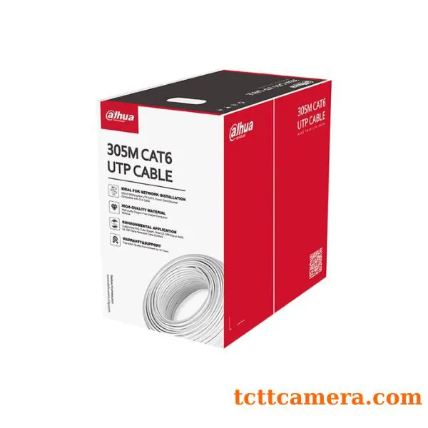 Cáp mạng UTP CAT6 lõi hợp kim 305m Dahua DH-PFM922I-6UN-C