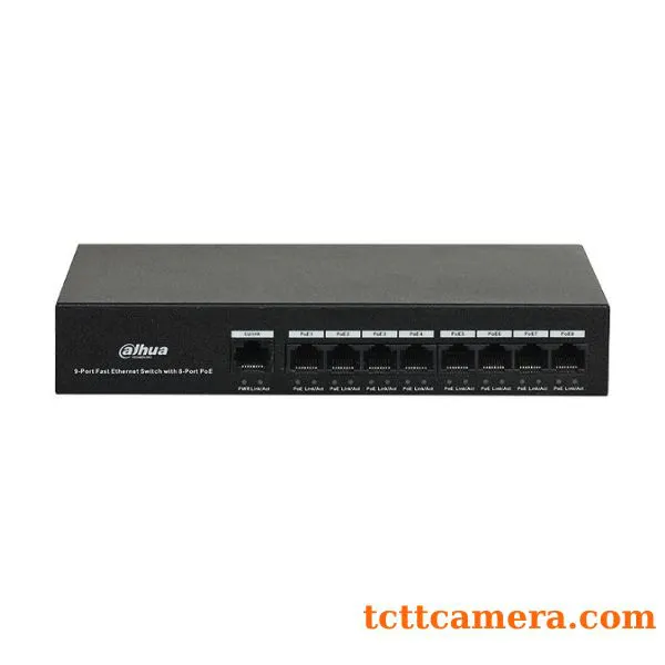 Switch PoE 8 port Dahua DH-PFS3009-8ET-65