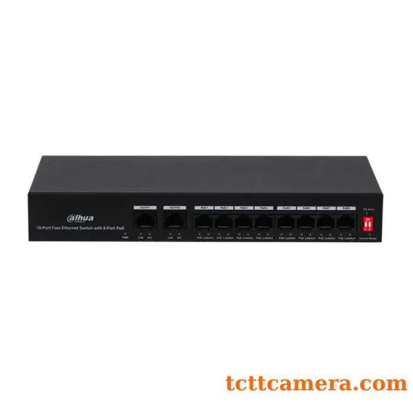 Switch PoE 8 port Dahua DH-PFS3010-8ET-65