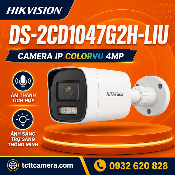 Camera ColorVu đèn kép Hikvision DS-2CD1047G2H-LIU