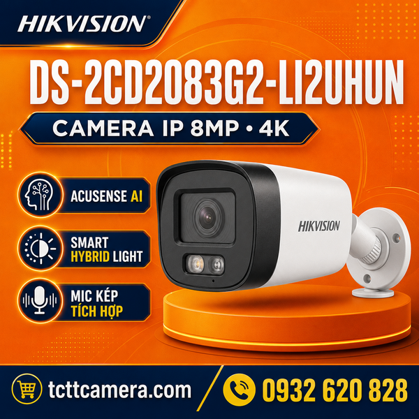 Dòng Camera AccuSense Dual Light - Chống Báo Động Giả 2xx3 Hikvision DS-2CD2083G2-LI2UHUN
