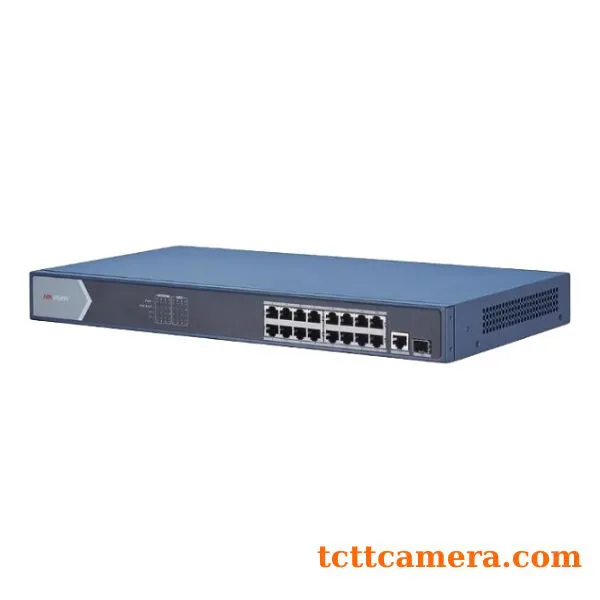 Switch cấp nguồn PoE 16 Port Gigabit Hikvision DS-3E0518P-E
