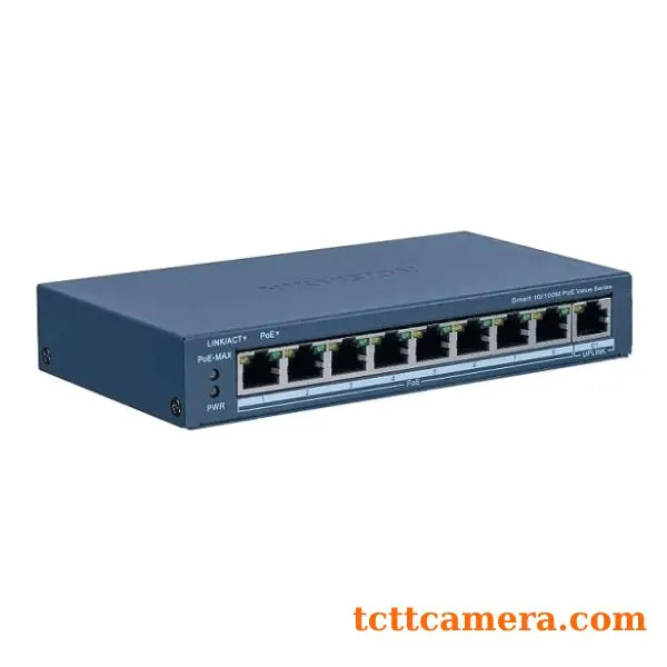 Switch PoE 8 ports quản lý qua cloud Hikvision DS-3E1309P-EI/M
