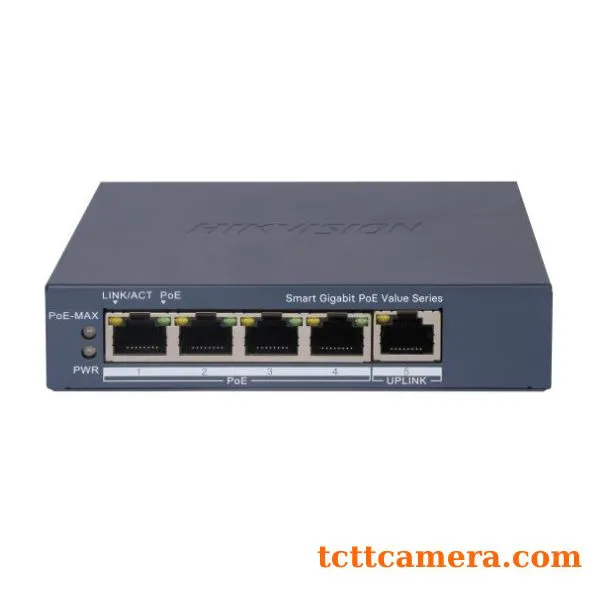 Switch PoE 4 Port Gigabit Hikvision DS-3E1505P-EI/M